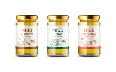 Etykieta na miód lipowy.