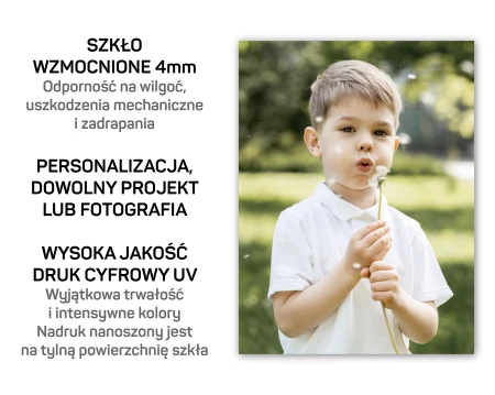 Zdjęcie na szkle 40x30cm - twoja grafika