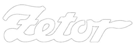 Naklejka ZETOR biała