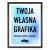 Plakat w ramie z własną grafiką - 30x40cm - czarna