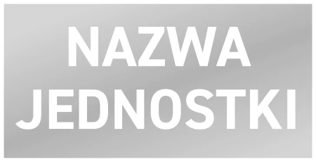 Naklejka z nazwą jednostki pożarniczej OSP/PSP