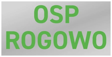 Naklejka z nazwą jednostki pożarniczej OSP/PSP