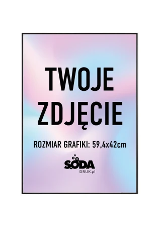 Plakat w cienkiej aluminiowej ramie z twoim zdjęciem - A2