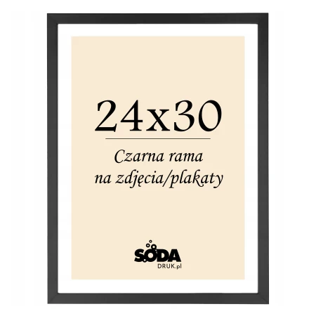 Czarna rama na zdjęcia/plakaty - 24x30cm