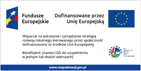 Tablica informacyjna dla lokalnej grupy działania (LGD) - PSWPR 2023-2027