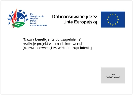 Plan Strategiczny dla Wspólnej Polityki Rolnej 2023-2027 - plakat informacyjny, wariant 2