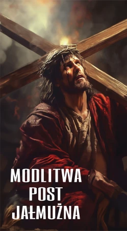 Modlitwa, Post, Jałmużna - baner 180x100cm