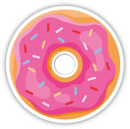 Naklejki pączki na Tłusty Czwartek