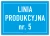 Linia produkcyjna z numerem – tabliczka