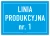 Linia produkcyjna z numerem – tabliczka