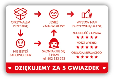 Naklejki SUPER-SPRZEDAWCA czerwone