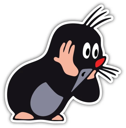 Krecik - naklejka v1