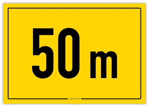 Przejdź do produktu Tabliczka odległościowa 50 m – oznaczenie dystansu strzeleckiego