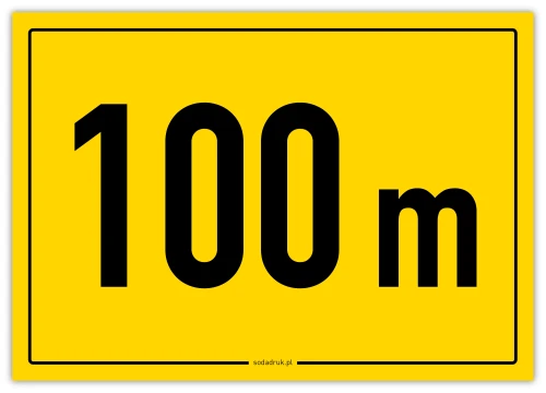 Przejdź do produktu Tabliczka odległościowa 100 m – oznaczenie dystansu strzeleckiego