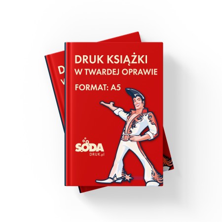 Druk książki w twardej oprawie A5 - nakład 50szt.