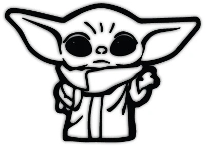 Baby Yoda | Grogu – naklejka
