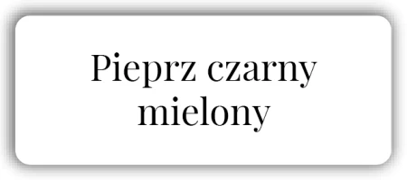 Etykiety naklejki na przyprawy XXL, 50x20mm, 400szt.