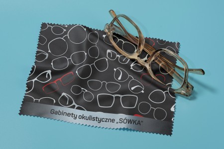 Ściereczki do okularów z własnym nadrukiem 100x150 mm - 185g