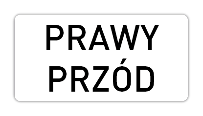 Naklejki do oznaczania kół/opon, naklejki 30x15mm, 100szt.