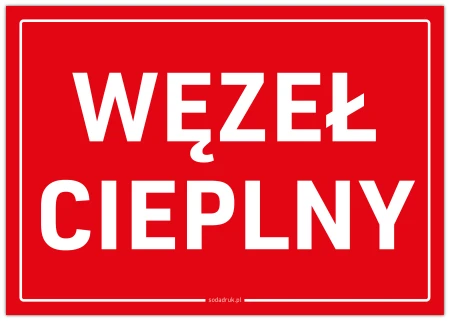 Węzeł cieplny – tabliczka