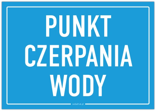 Przejdź do produktu Punkt czerpania wody – tabliczka