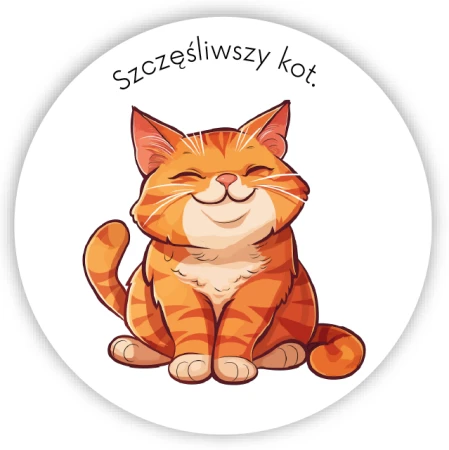 Sterylizacja i kastracja zwierząt Kampania Społeczna - naklejki fi50mm