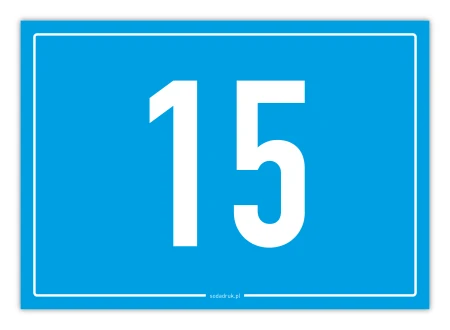 TWÓJ DOWOLNY NUMER tabliczka personalizowana