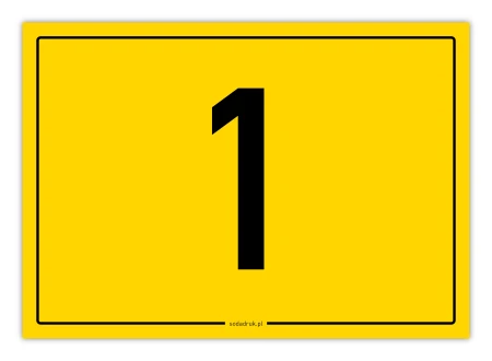 TWÓJ DOWOLNY NUMER tabliczka personalizowana