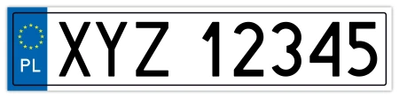 Tablica rejestracyjna na bagażnik rowerowy