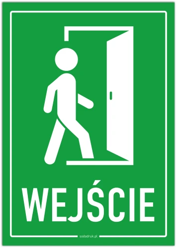 Przejdź do produktu WEJŚCIE - tabliczka informacyjna