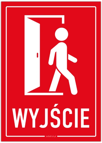 Przejdź do produktu WYJŚCIE - tabliczka informacyjna