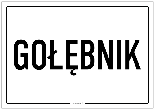 Przejdź do produktu GOŁĘBNIK – tabliczka