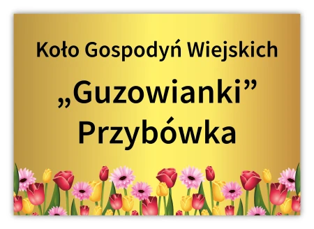 Tabliczka z logo Koła Gospodyń Wiejskich