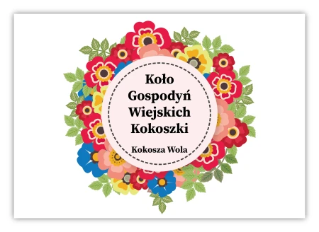 Tabliczka z logo Koła Gospodyń Wiejskich
