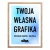Plakat w ramie z własną grafiką - 50x70cm - jasny brąz