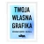 Plakat w ramie z własną grafiką - 50x70cm - biała