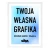 Plakat w ramie z własną grafiką - 30x40cm - biała