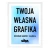 Plakat w ramie z własną grafiką - 24x30cm - biała