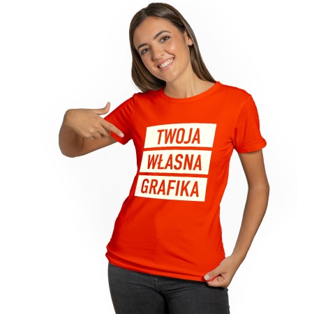 T-shirt z grafiką – damski