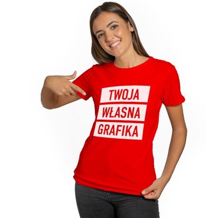 T-shirt z grafiką – damski