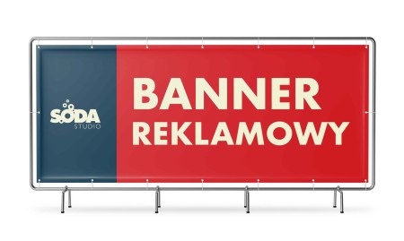 Baner REKLAMOWY 400x150cm gotowy do powieszenia