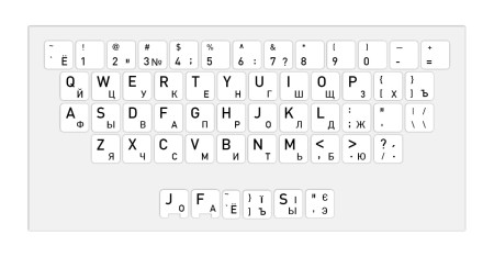 Naklejki na klawiaturę CYRYLICA UKRAIŃSKA