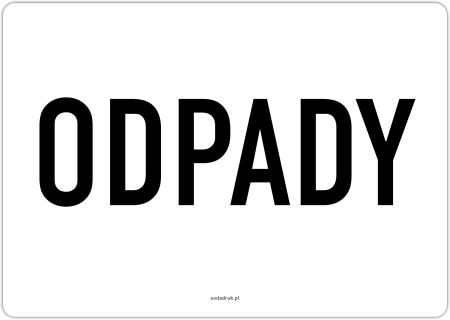ODPADY – naklejka
