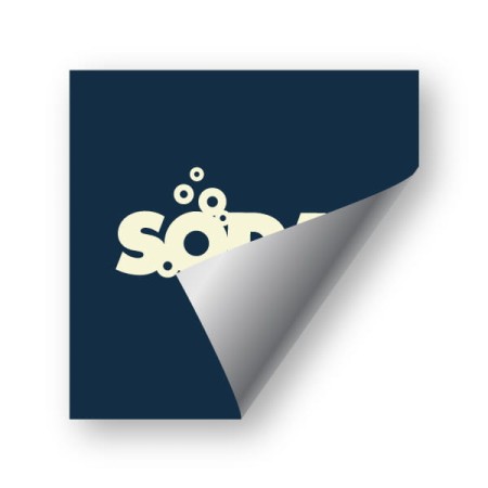 NAKLEJKI 55x55mm z LOGO Firmy 256szt.