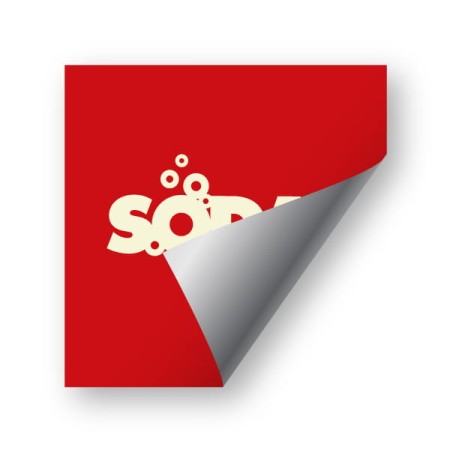 NAKLEJKI 100x100mm z LOGO Twojej Firmy 81szt.