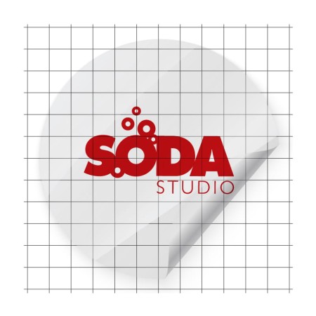 Naklejka koło przeźroczysta