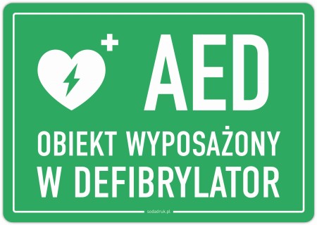 DEFIBRYLATOR - naklejka