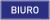 BIURO tabliczka pcw granatowa