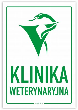 Klinika weterynaryjna - tabliczka