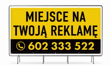 MIEJSCE NA TWOJĄ REKLAMĘ - baner gotowy do powieszenia